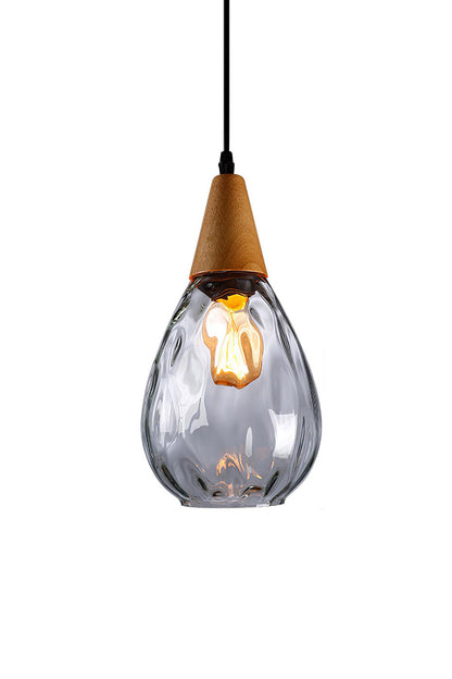 Besnier Rippled Glass Pendant Light - view 15 | everlamps