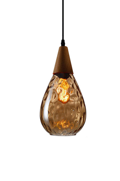 Besnier Rippled Glass Pendant Light - view 17 | everlamps