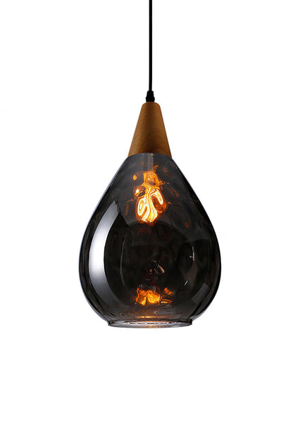 Besnier Rippled Glass Pendant Light - view 16 | everlamps