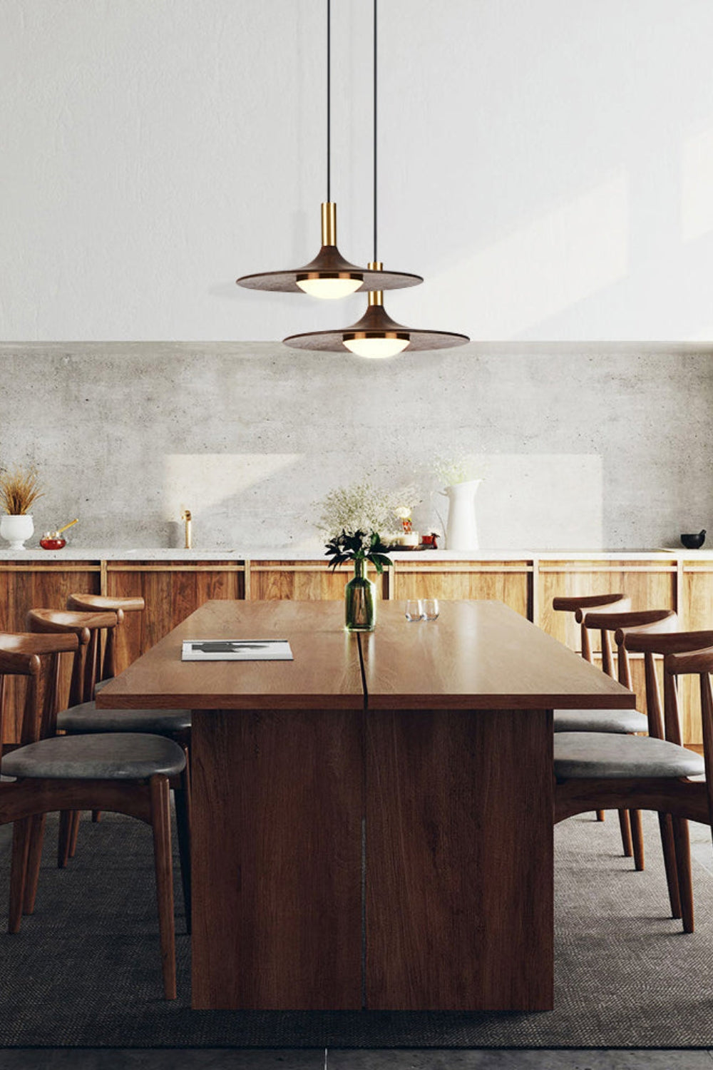 Black Walnut Pendant Lamp - everlamps