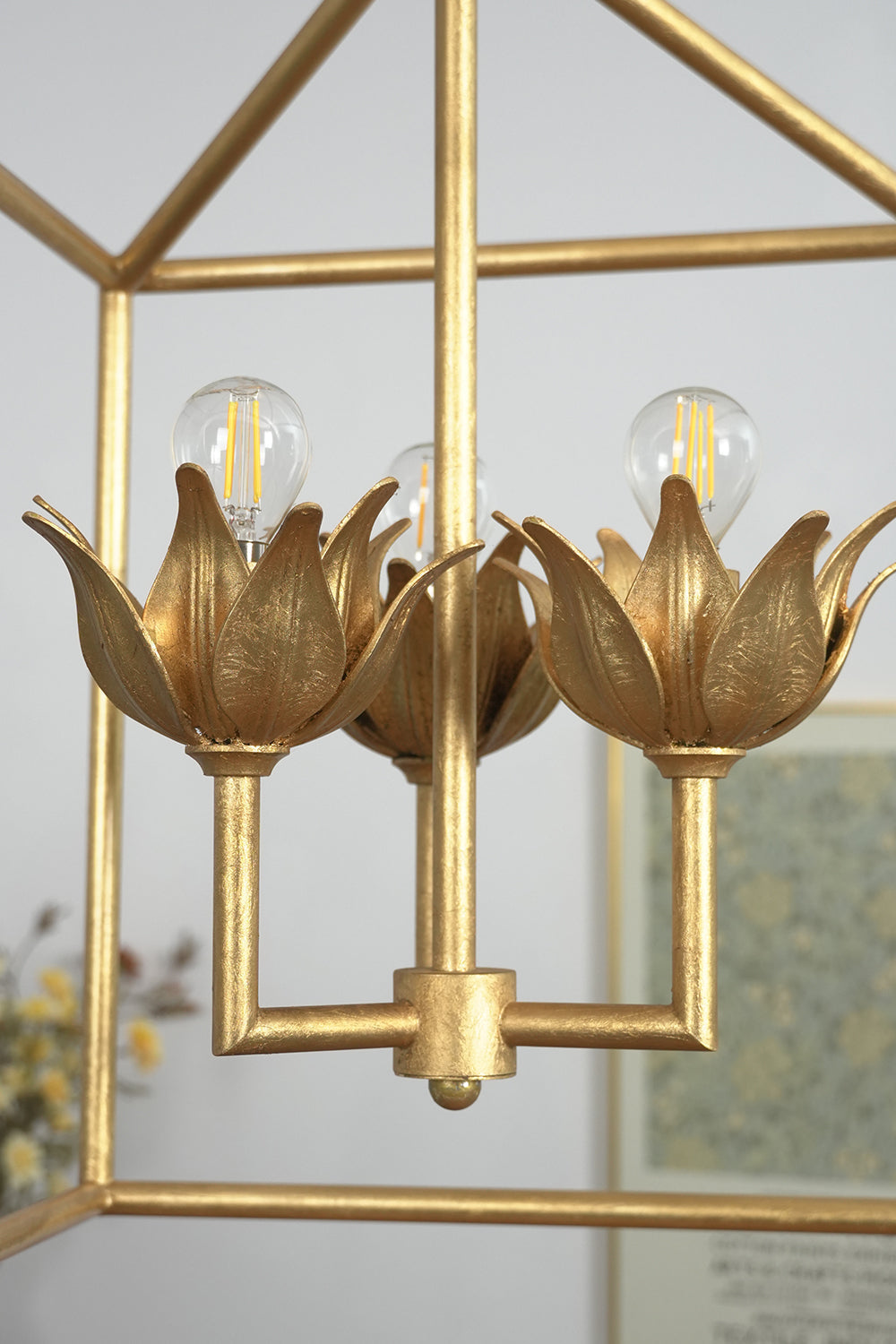Bloom Cage Pendant Pendant Light |Metal detail | Samu  Lamp