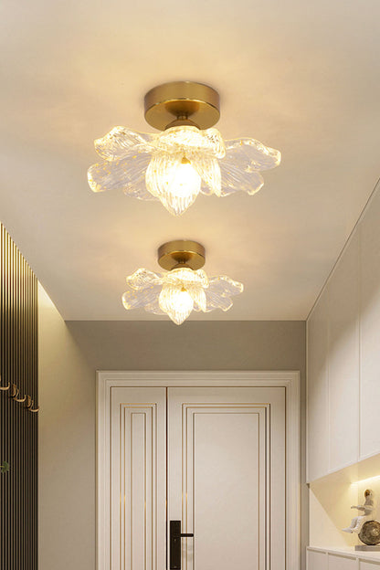 Blooming Glass Flower Ceiling Lamp - view 5 | everlamps