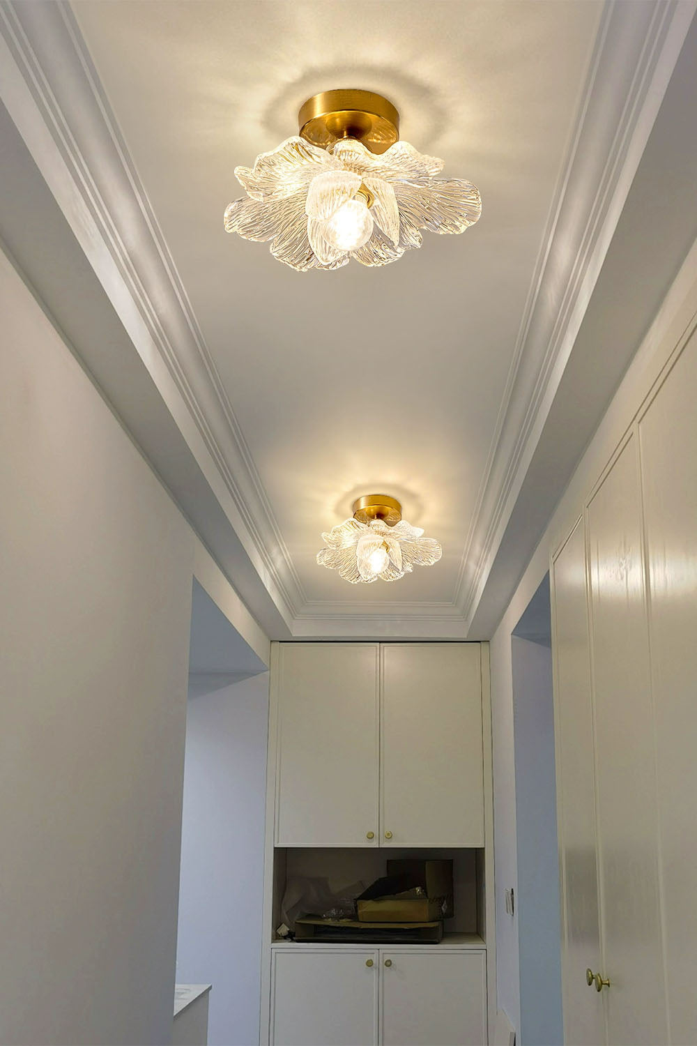 Blooming Glass Flower Ceiling Lamp - view 6 | everlamps