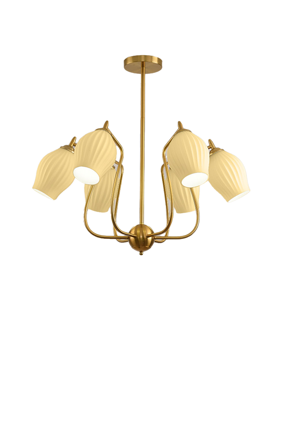 Blooming Petal  Glass Chandelier - view 10 | everlamps