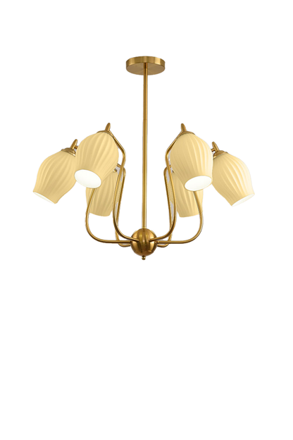 Blooming Petal  Glass Chandelier - view 10 | everlamps