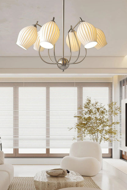 Blooming Petal  Glass Chandelier - view 6 | everlamps