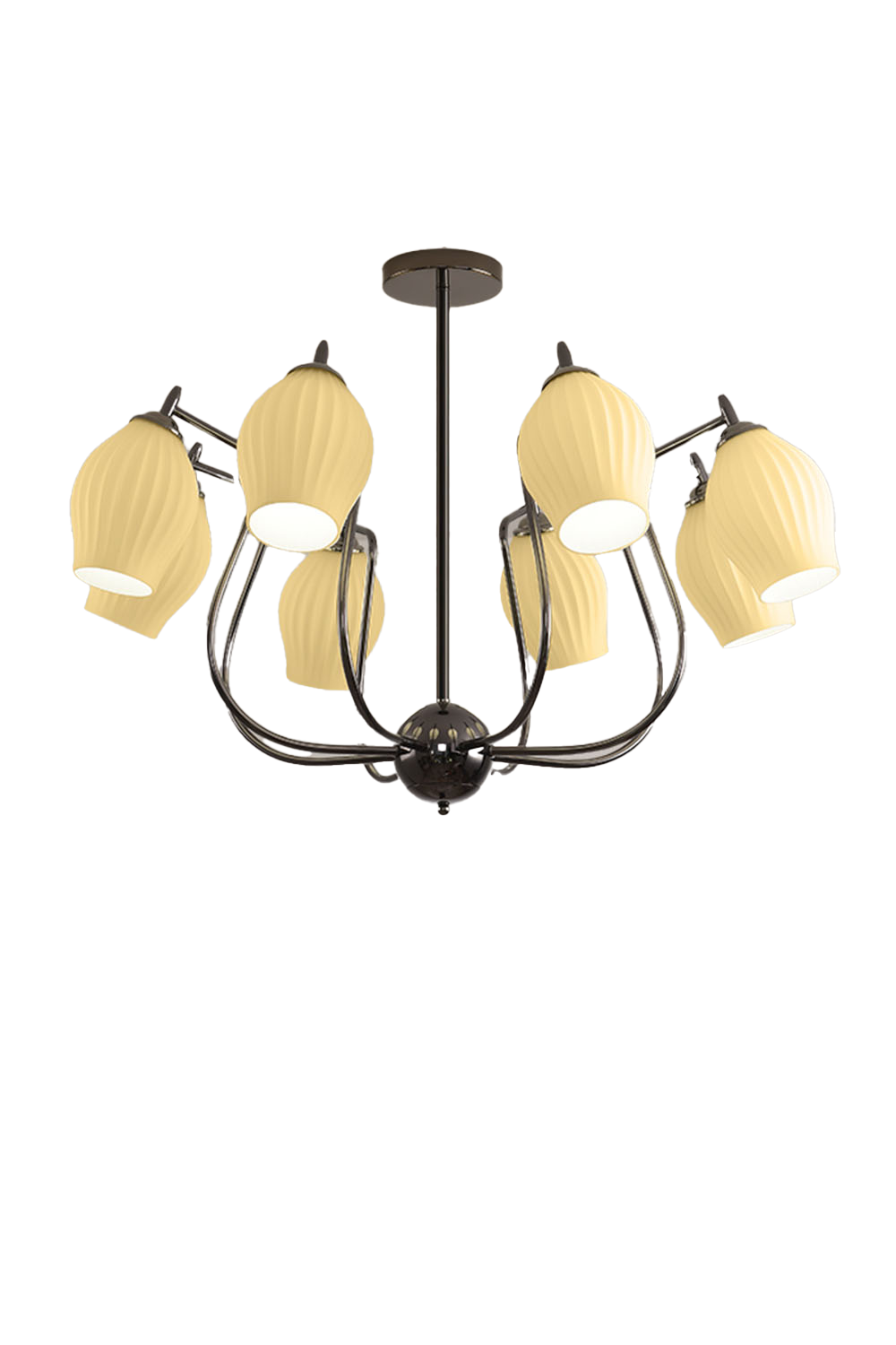Blooming Petal  Glass Chandelier - view 13 | everlamps