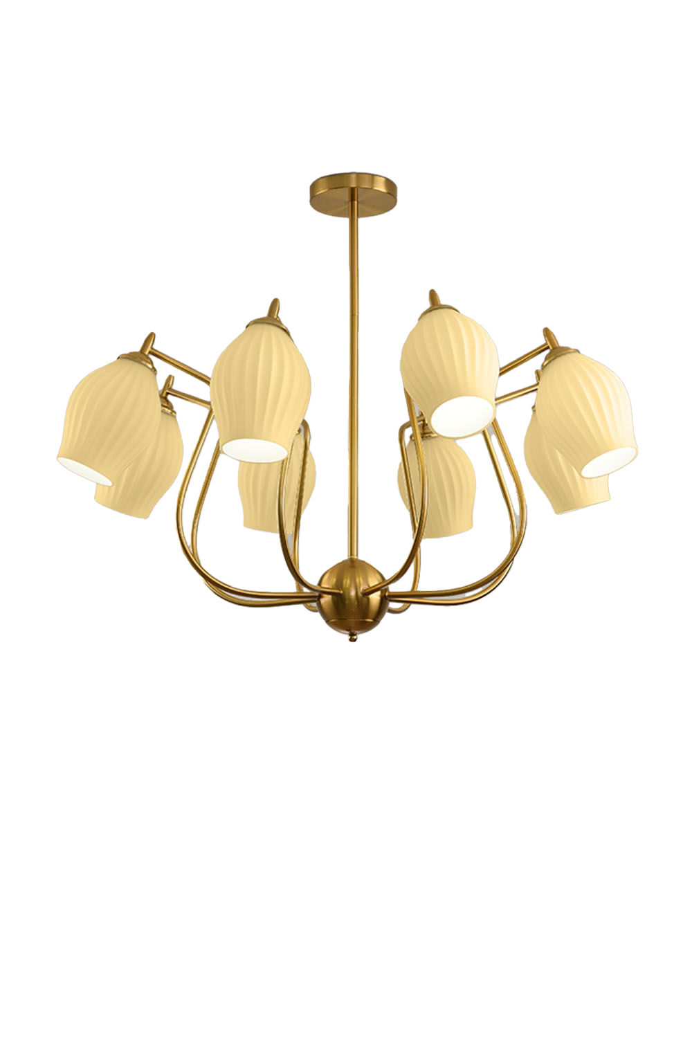 Blooming Petal  Glass Chandelier - view 12 | everlamps