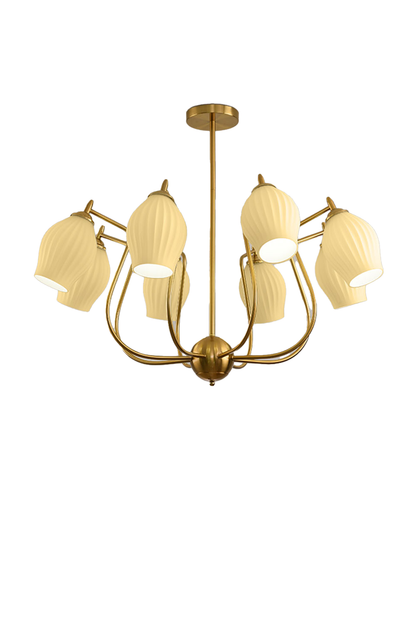 Blooming Petal  Glass Chandelier - view 12 | everlamps