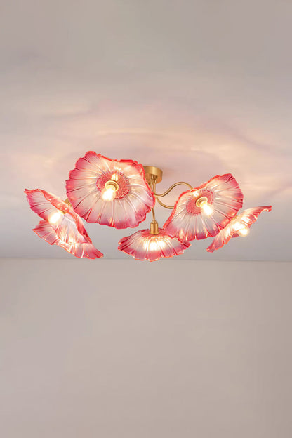 Blossom Petal Glass Ceiling Lamp - view 13 | everlamps