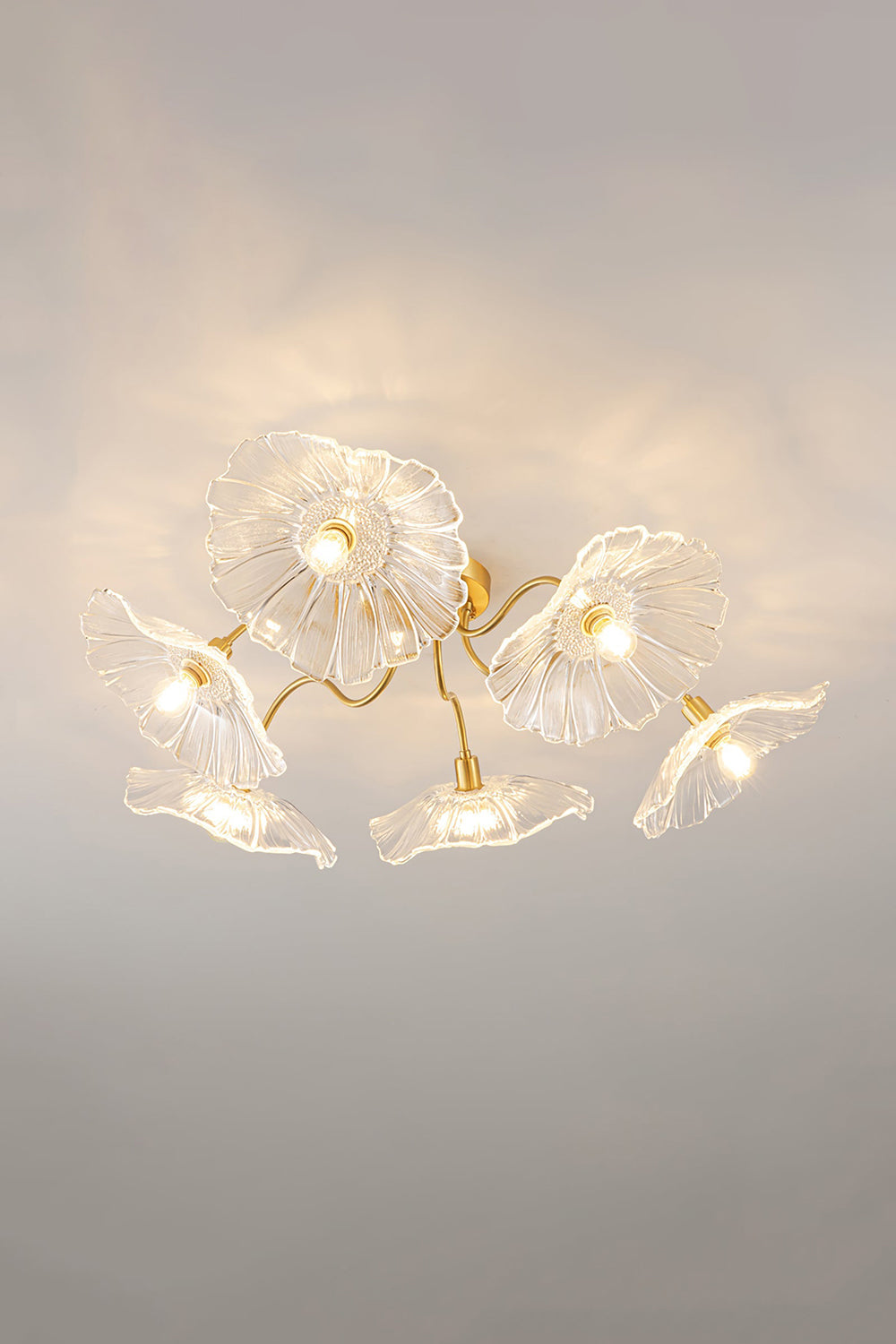 Blossom Petal Glass Ceiling Lamp - view 16 | everlamps