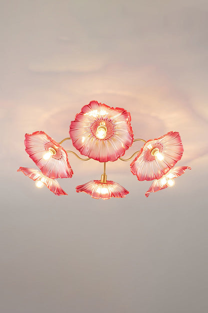 Blossom Petal Glass Ceiling Lamp - view 14 | everlamps