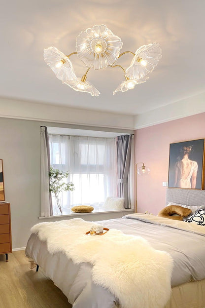 Blossom Petal Glass Ceiling Lamp - view 5 | everlamps