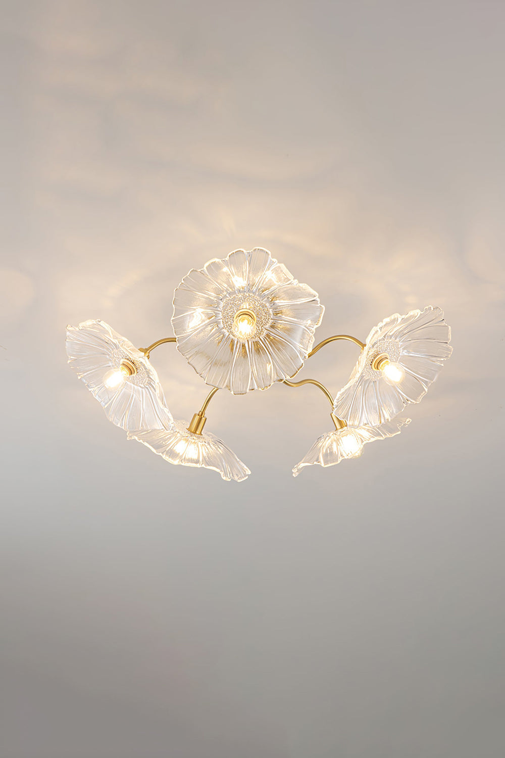 Blossom Petal Glass Ceiling Lamp - view 17 | everlamps