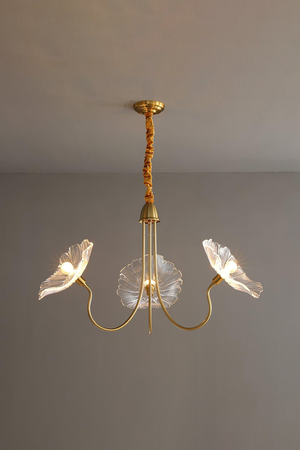 Blossom Petal Glass Chandelier - view 14 | everlamps