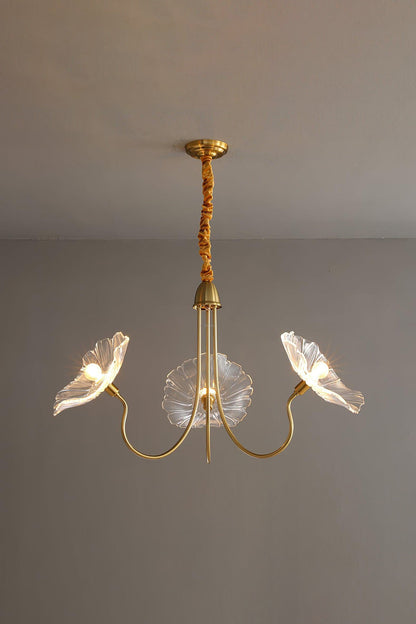Blossom Petal Glass Chandelier - view 14 | everlamps