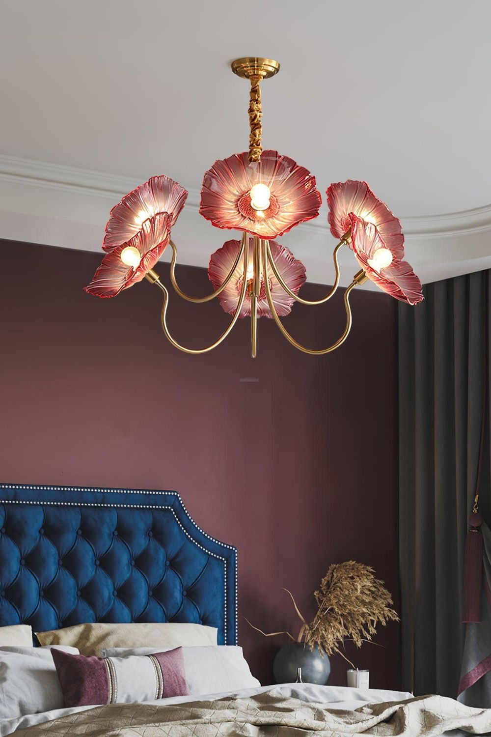 Blossom Petal Glass Chandelier - view 8 | everlamps