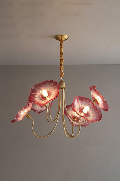 Blossom Petal Glass Chandelier - view 16 | everlamps