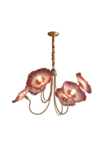 Blossom Petal Glass Chandelier | everlamps