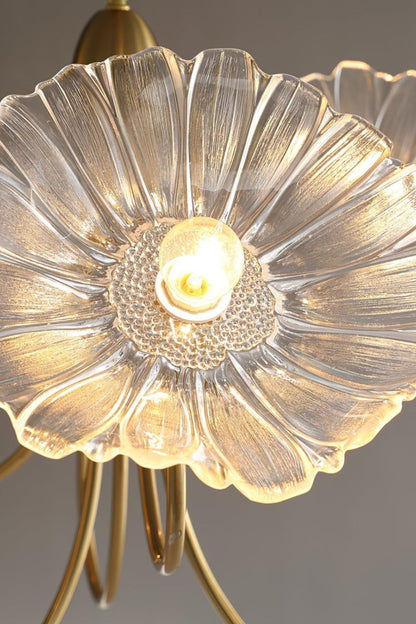 Blossom Petal Glass Chandelier - view 9 | everlamps