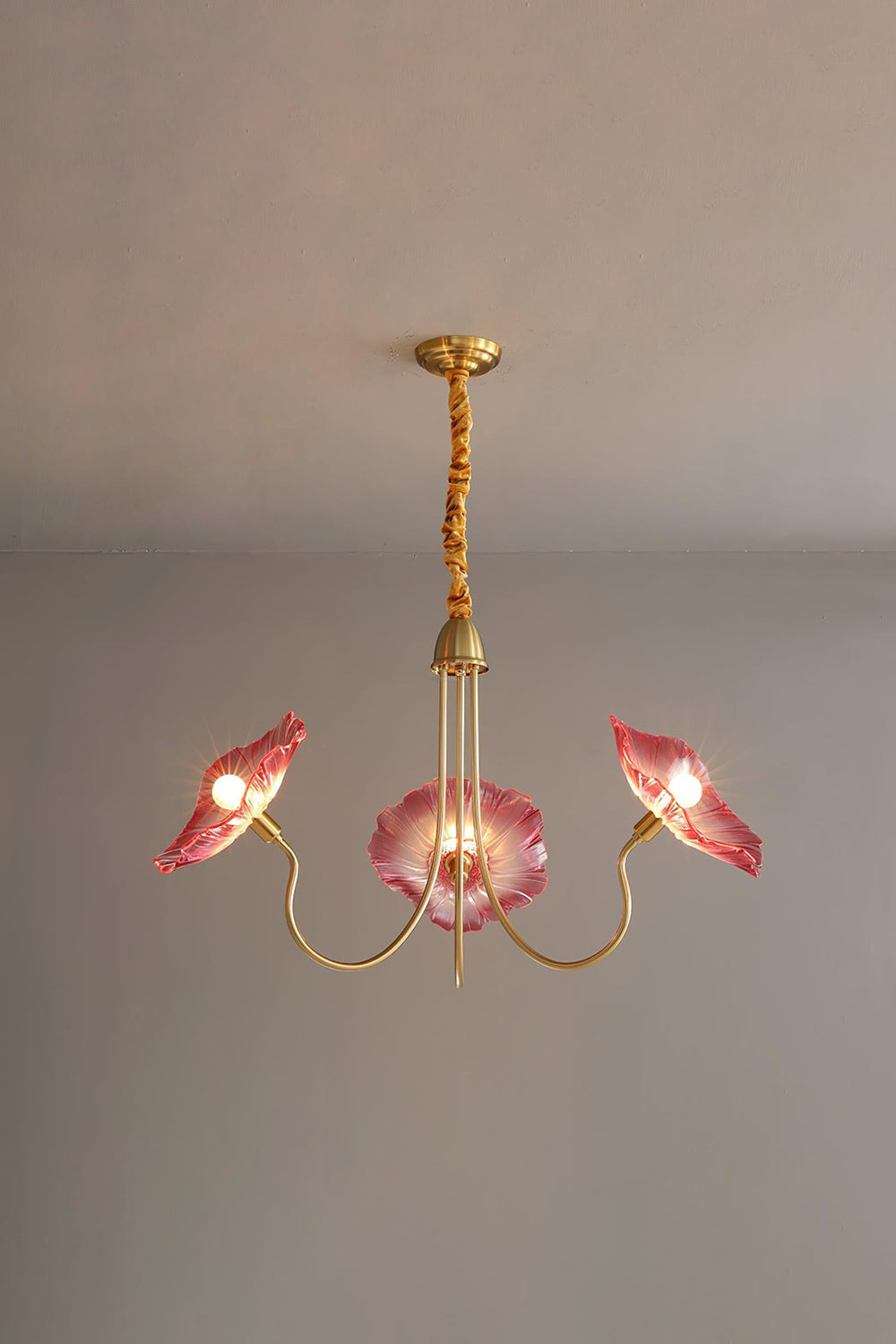 Blossom Petal Glass Chandelier - view 15 | everlamps