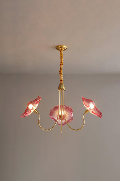 Blossom Petal Glass Chandelier - view 15 | everlamps