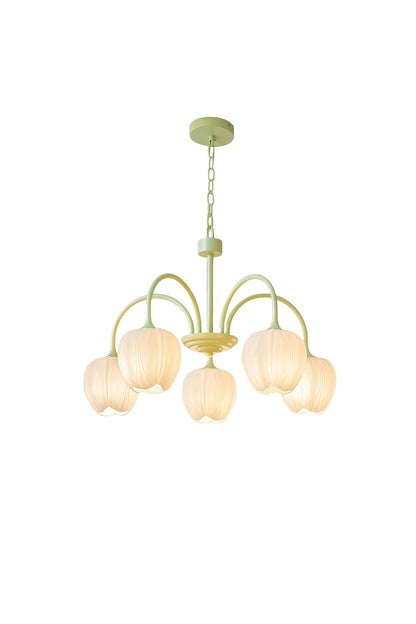 Blossom Tulip Matcha Chandelier - view 14 | everlamps