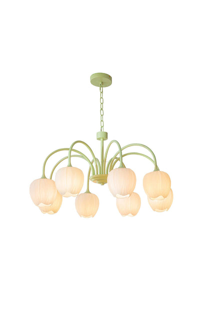 Blossom Tulip Matcha Chandelier - view 13 | everlamps