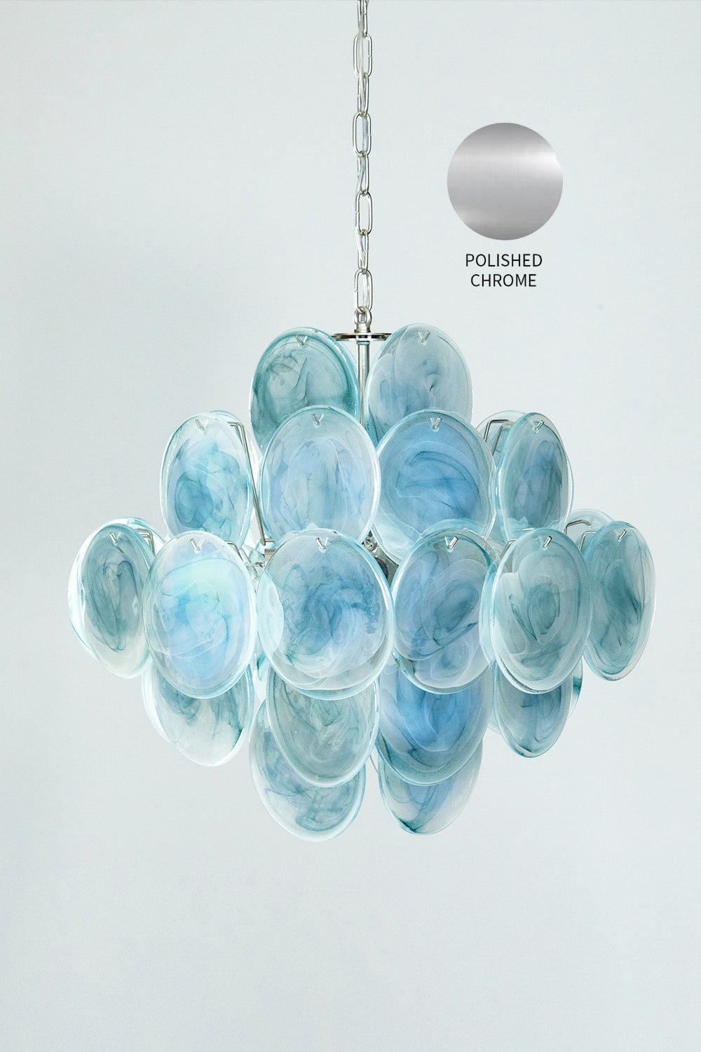Blue Art Disk Chandelier - view 18 | everlamps