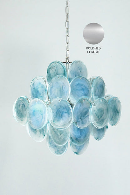 Blue Art Disk Chandelier - view 18 | everlamps