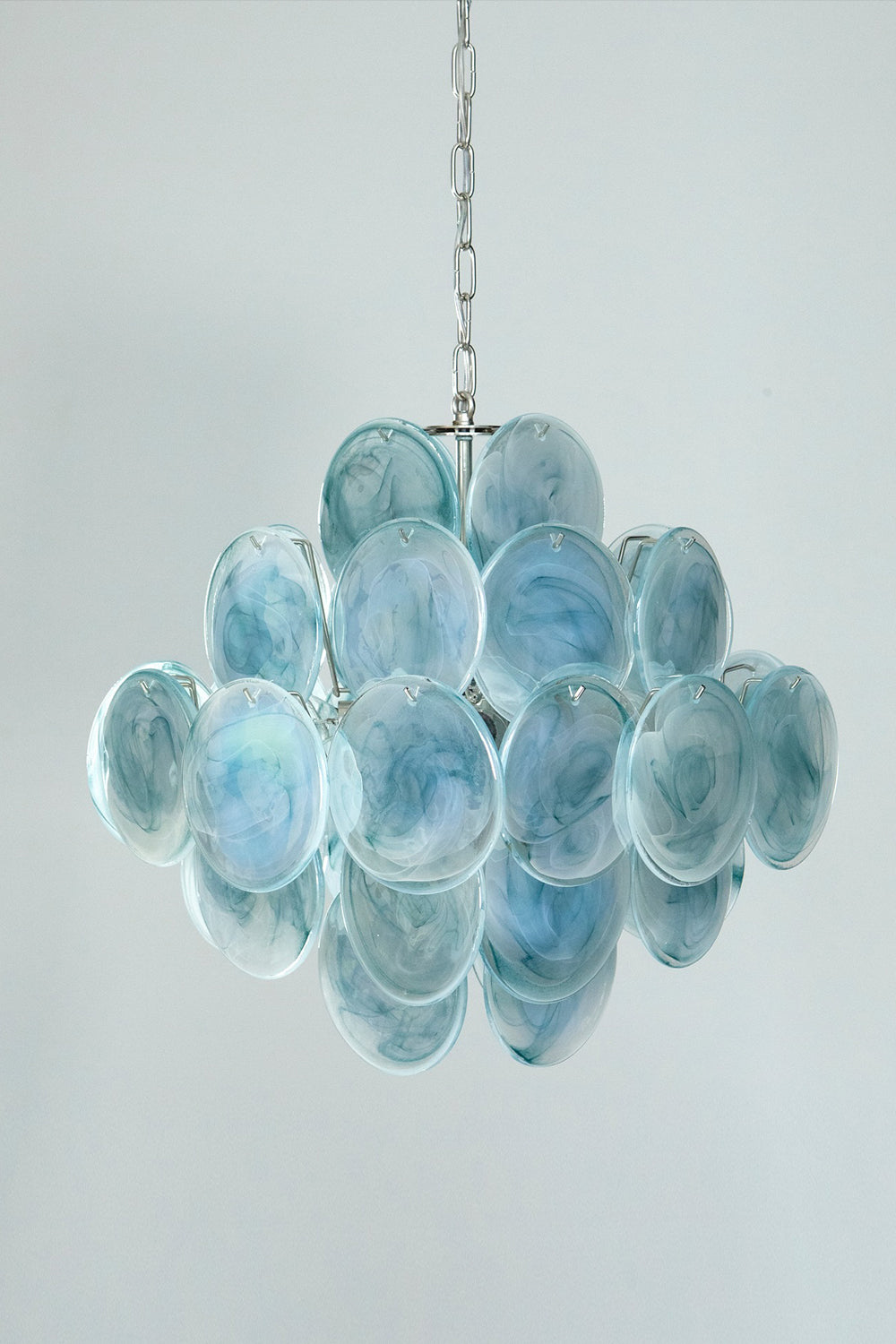 Blue Art Disk Chandelier - view 10 | everlamps