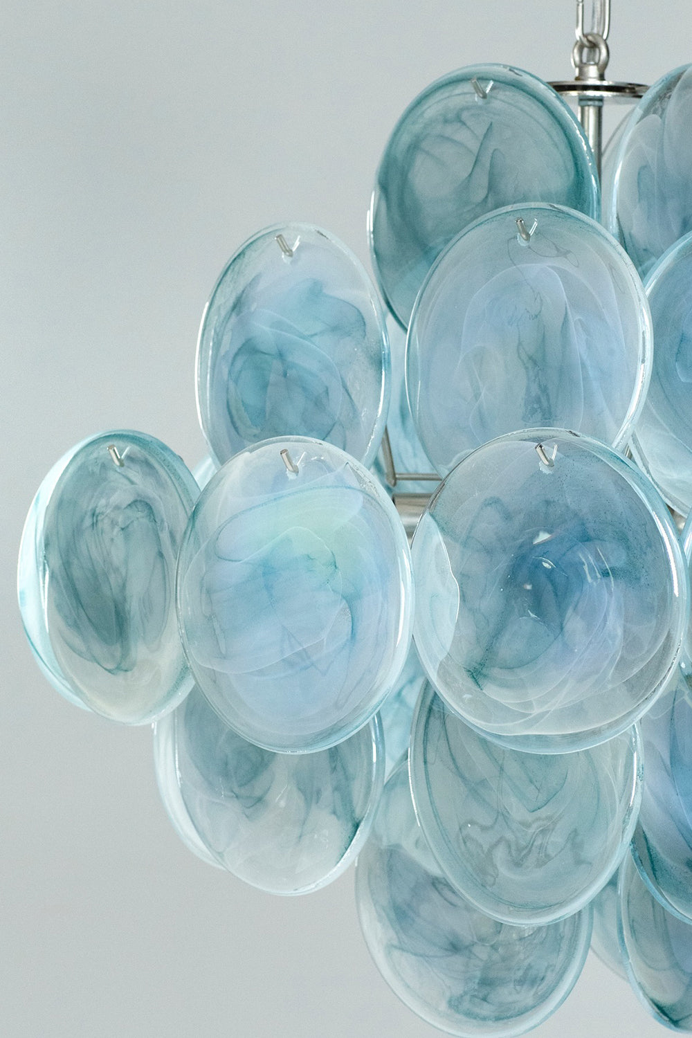 Blue Art Disk Chandelier - view 11 | everlamps