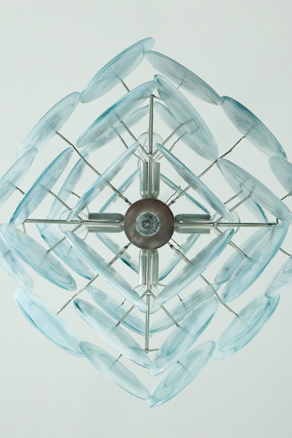 Blue Art Disk Chandelier - view 13 | everlamps