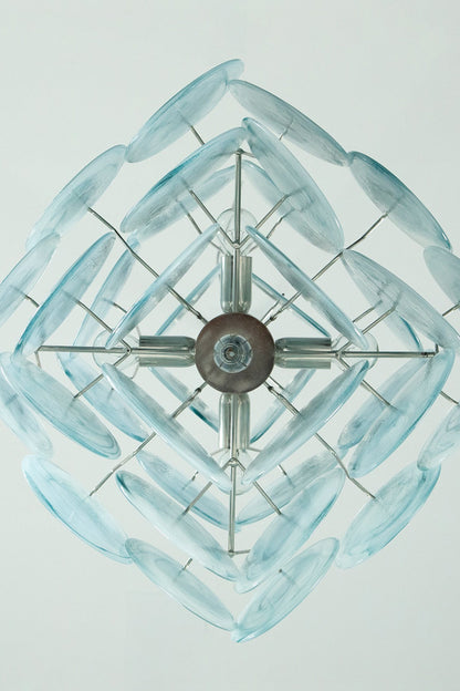 Blue Art Disk Chandelier - view 13 | everlamps