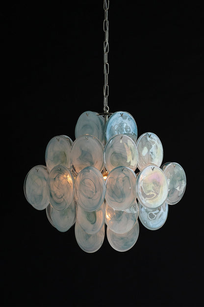 Blue Art Disk Chandelier - view 14 | everlamps