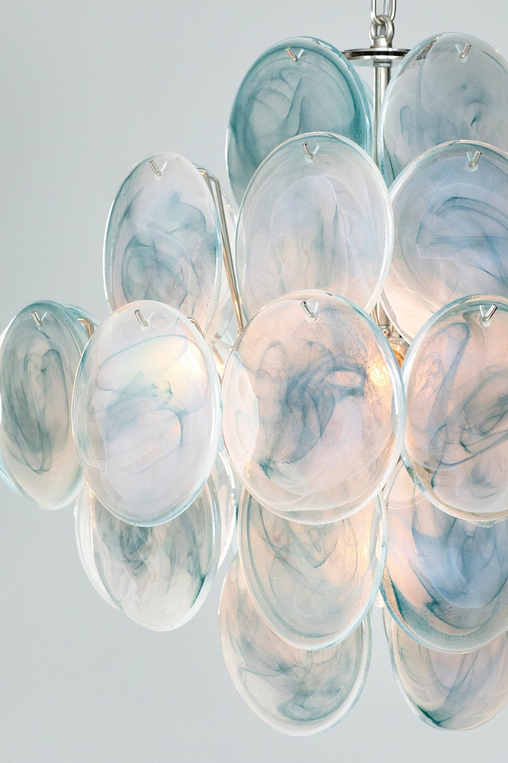 Blue Art Disk Chandelier - view 15 | everlamps