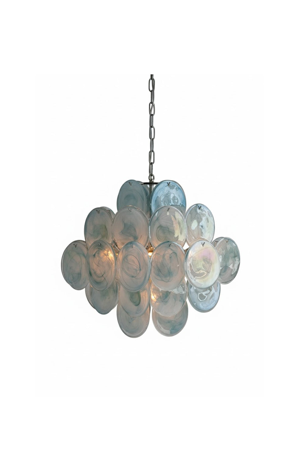 Blue Art Disk Chandelier | everlamps