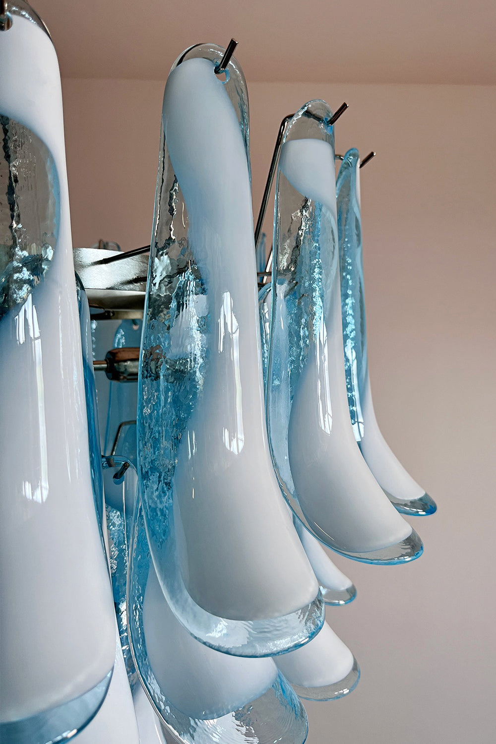 Blue Art Petal Chandelier - view 14 | everlamps