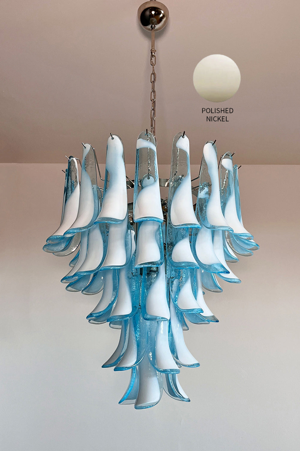 Blue Art Petal Chandelier - view 17 | everlamps
