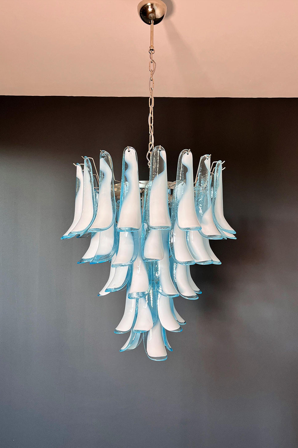 Blue Art Petal Chandelier - view 12 | everlamps