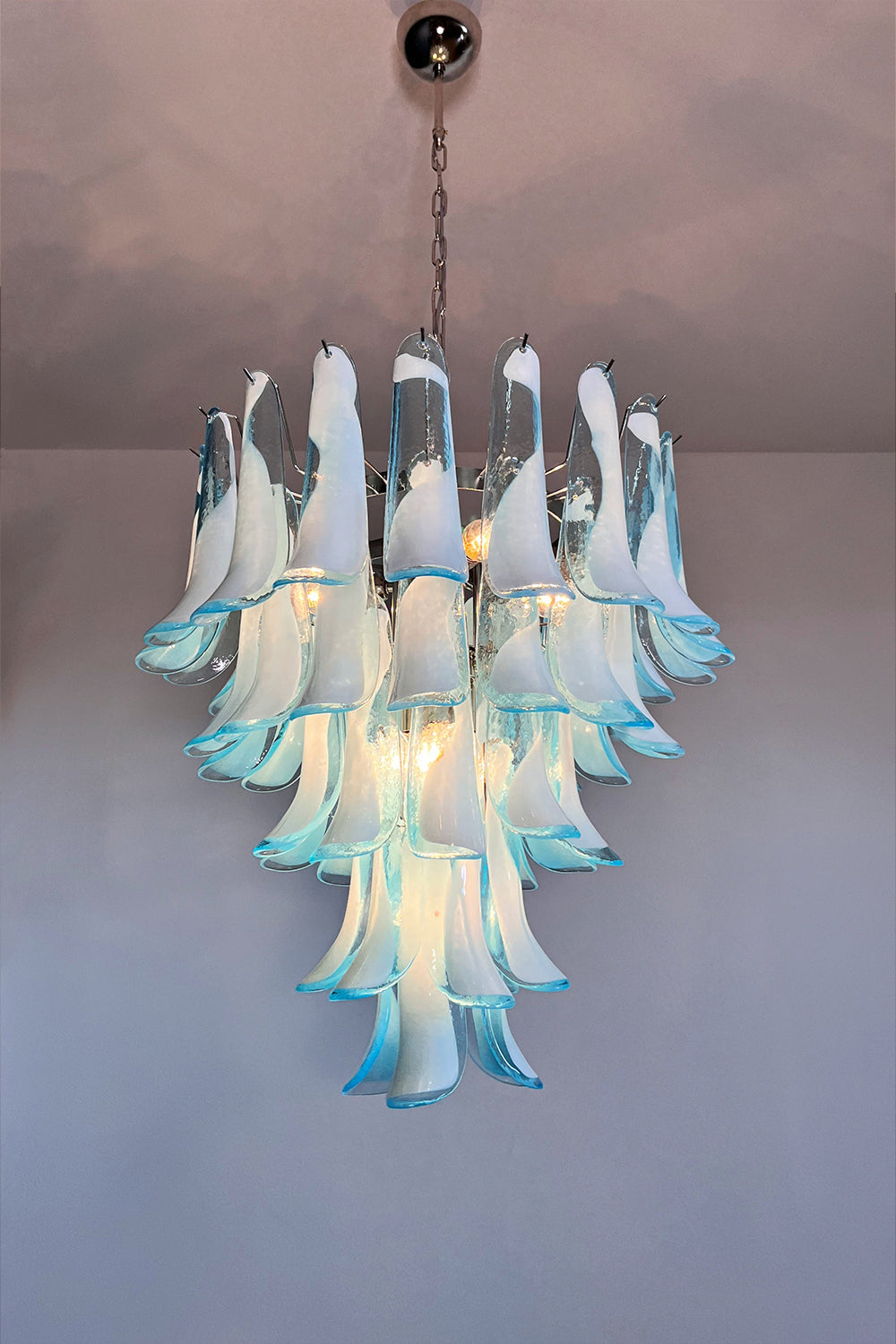 Blue Art Petal Chandelier - view 13 | everlamps