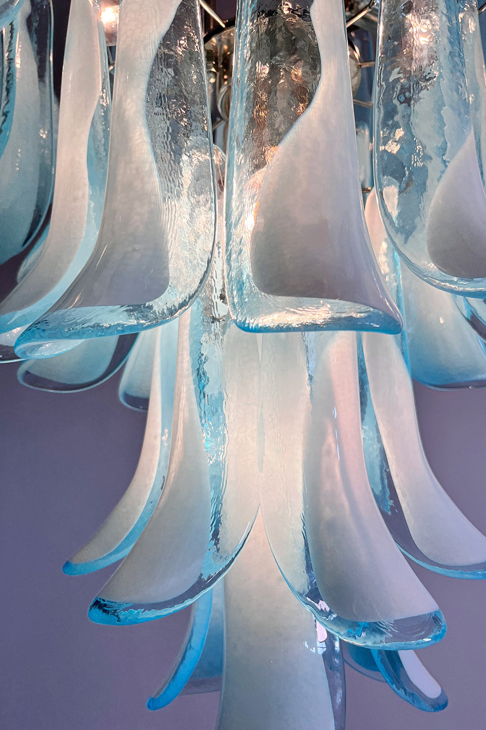 Blue Art Petal Chandelier - view 16 | everlamps