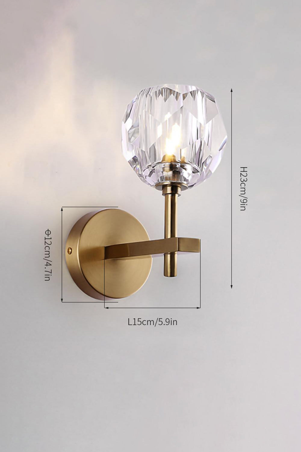 Boule De Cristal Grand Single Sconce - everlamps
