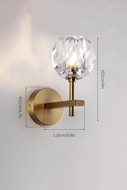 Boule De Cristal Grand Single Sconce - everlamps