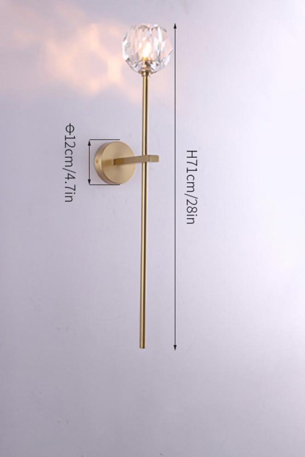 Boule De Cristal Grand Single Sconce - everlamps
