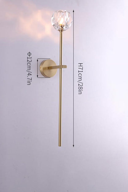 Boule De Cristal Grand Single Sconce - everlamps