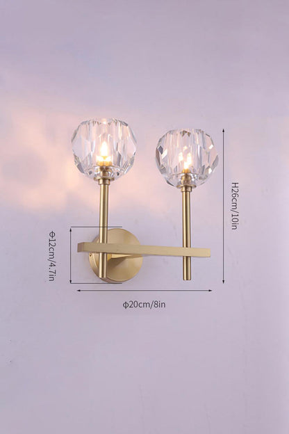 Boule De Cristal Grand Single Sconce - everlamps