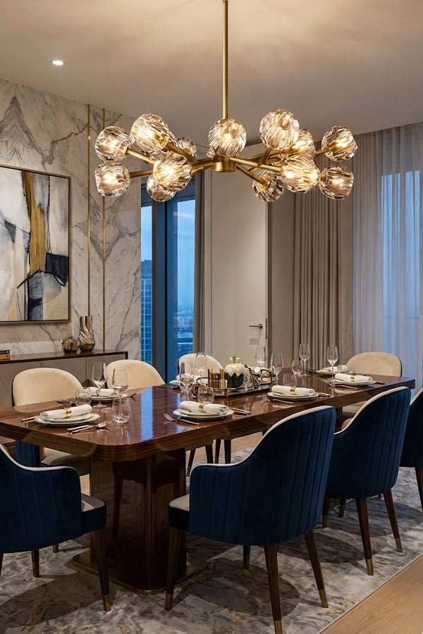 Crystal Ball Round Chandelier - view 3 | everlamps