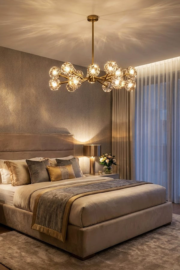 Crystal Ball Round Chandelier - view 4 | everlamps