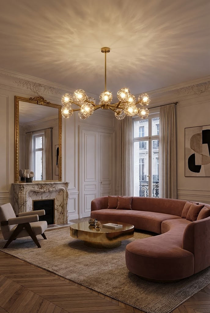 Crystal Ball Round Chandelier - view 5 | everlamps